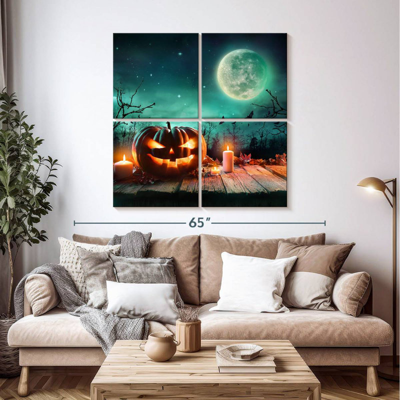 Décoration d'Halloween effrayante Lelend, H 45 po x l 45 po