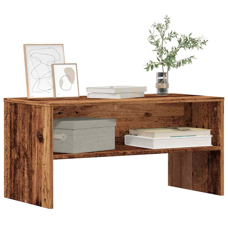 Havard TV Stand, 40cm H x 120cm W x 40cm D, Old Wood