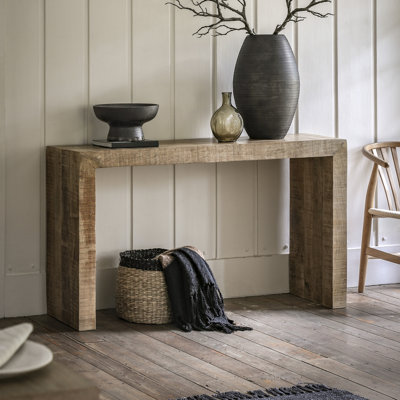 Artim Solid Mango Wood Console Table