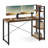 Computer Desk, Writing Desk with Storage Shelves, Home Office Desk, for Study, Industrial Style-1564440971