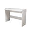 Bureau d'étude de style scandinave, blanc | 47,2 po x 33,5 po x 15,7 po | 100% panneau de particules enduit de mélamine, épaisseur: 0,7 pouce | Conception polyvalente avec rangement supplémentaire, parfaite pour les bureaux à domicile et les espaces d'étude