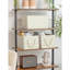 Paniers de rangement pour étagères de rangement, bacs de rangement pliables en tissu avec poignées, paquet de 3-271352790-271352788
