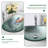 21.5" L Oval Glass Bathroom Sink Vessel Sink with Pop-Up Drain-119283348