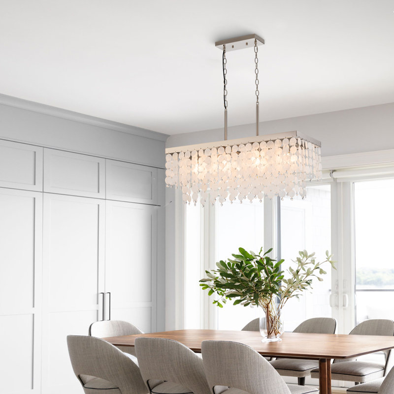 Lustre en coquillage à 4 lumières Maquoit