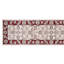 Tapis d'intérieur ivoire à bordure rouge