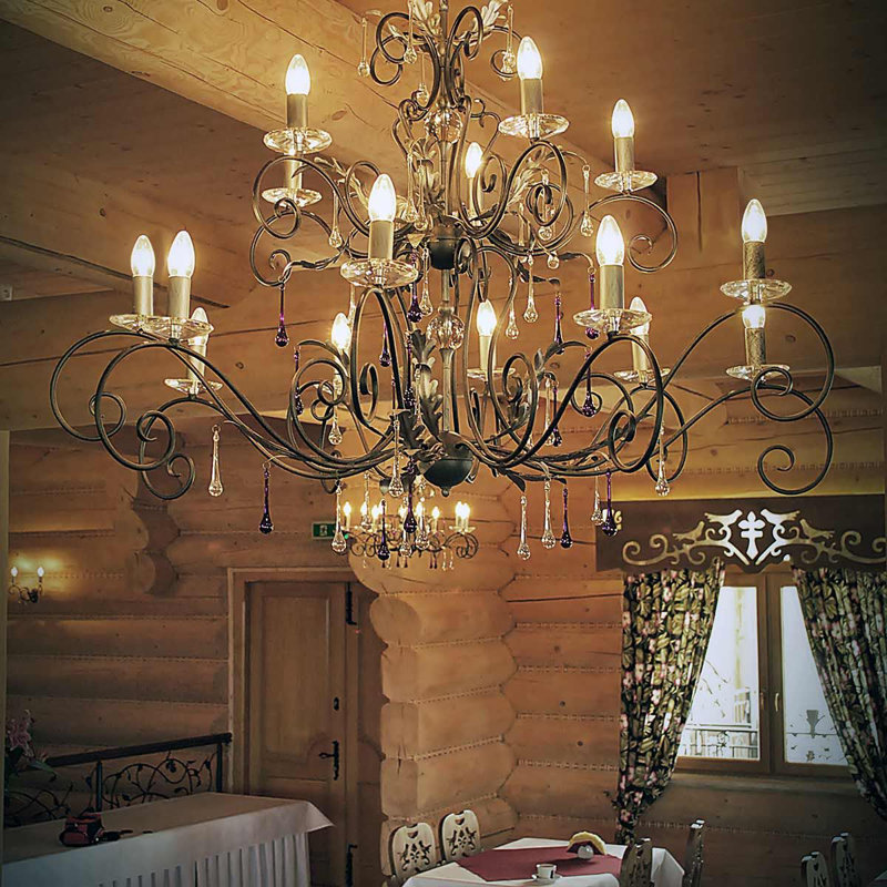 Elson 15 - Light Candle Style Chandelier