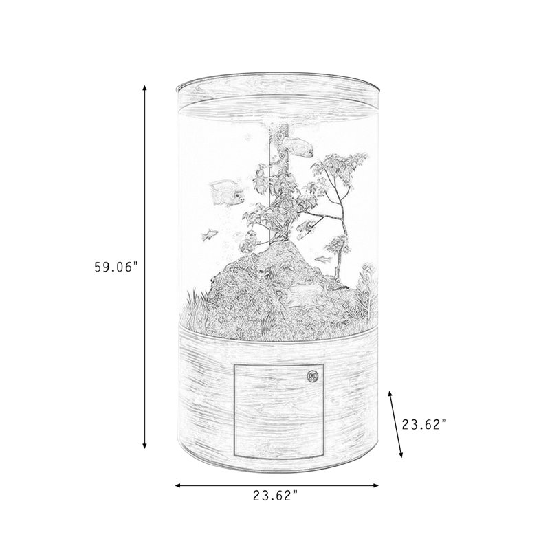 Aquarium 56-66 gallons, 23.62, White
