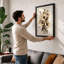 Gathered Daisies Botanical - Framed Print-1386130295-1386130288