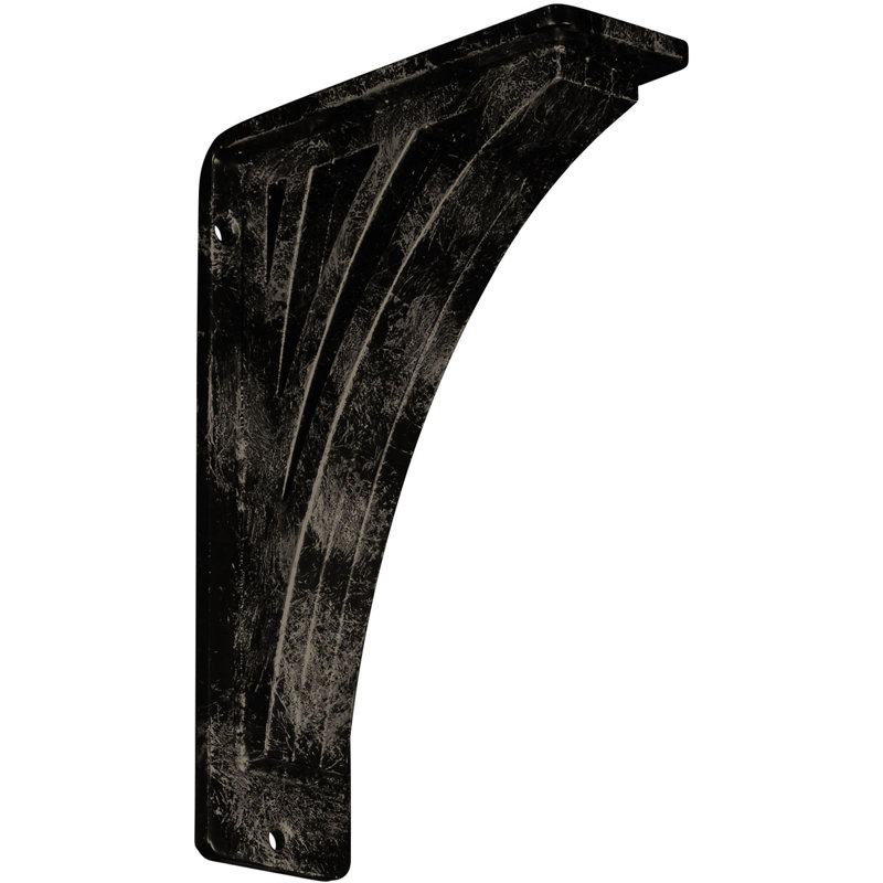 Support en fer forgé Nevio, Or pâle antique, H 8 po x l 2 po x P 5,5 po