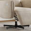 Fauteuil inclinable électrique pivotant, inclinable électrique avec charge USB et de type C, fauteuil d'appoint pivotant en velours pivotant à 360 ° pour le bureau à domicile et le salon, facile à assembler, beige-1552142294