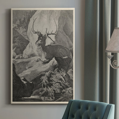 Woodland Deer VII - peinture sur toile tendue