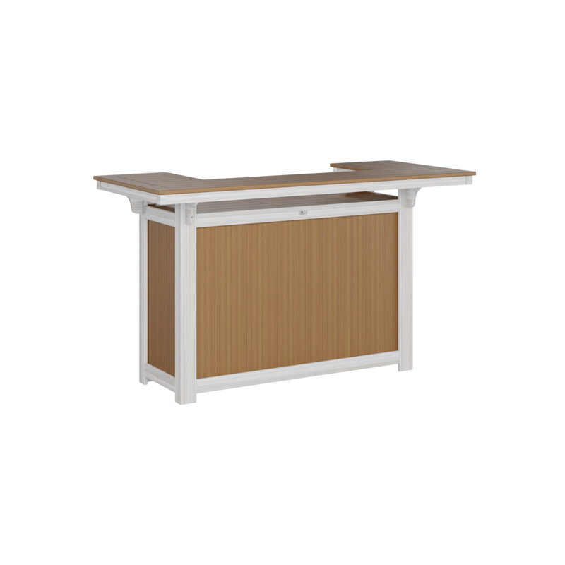 Berlin Gardens Outdoor Island, Natural Teak, Seashell