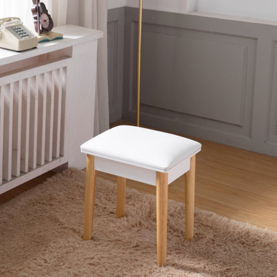 Tabouret de coiffeuse en bois