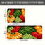Ensemble de 2 tapis de cuisine pour salle à manger à motif de fruits multicolores