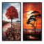«African Tree Orange Sunset Majesty», 2 pièces-98276316-98276321