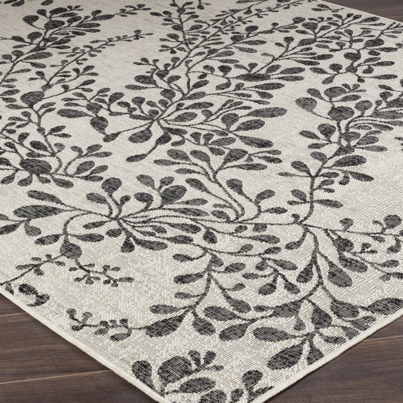 Remylina Indoor & Outdoor Boho Rug Ivory/Grey, Rectangle 160 x 213cm