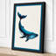 Drifting Whale Coastal - Wrapped Canvas-54402332-54402335