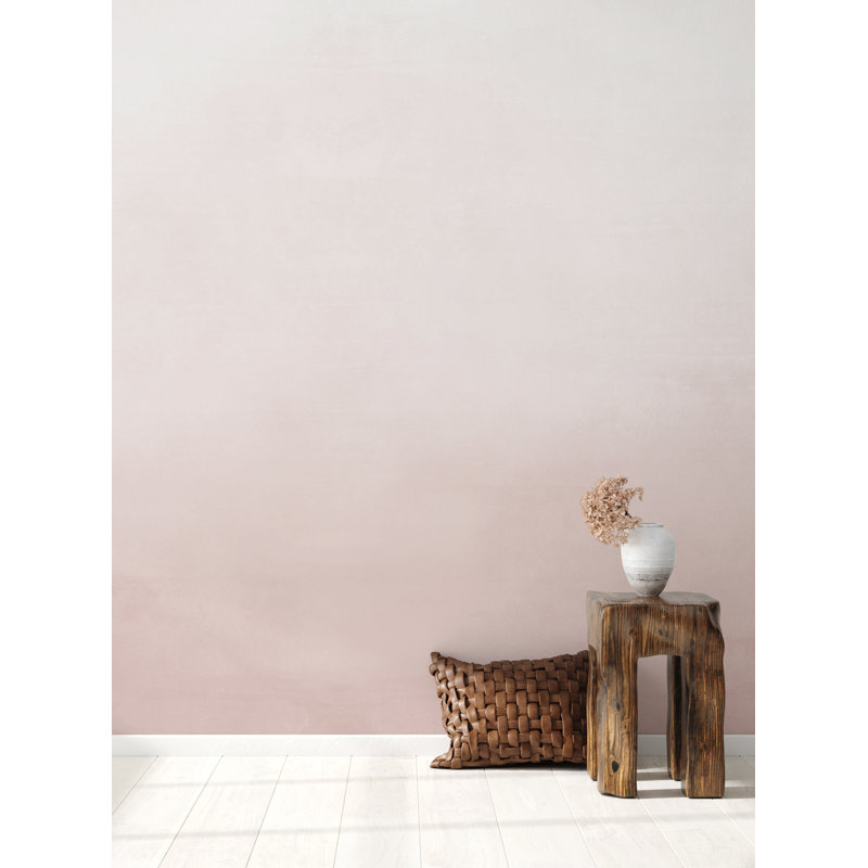 Papier peint adhésif aquarelle, L 108 po x l 96 po, Rose