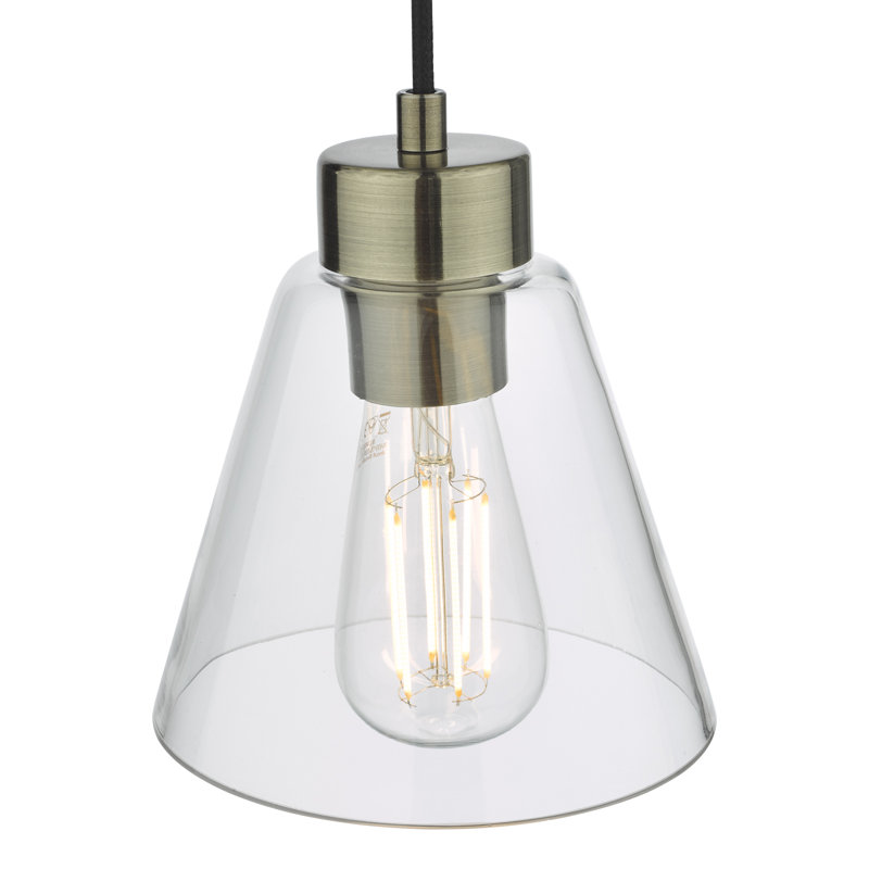 Lulette 1 - Light Antique Brass Pendant