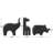 Cole And Grey Marble Abstract Safari Animals Decorative Sculpture