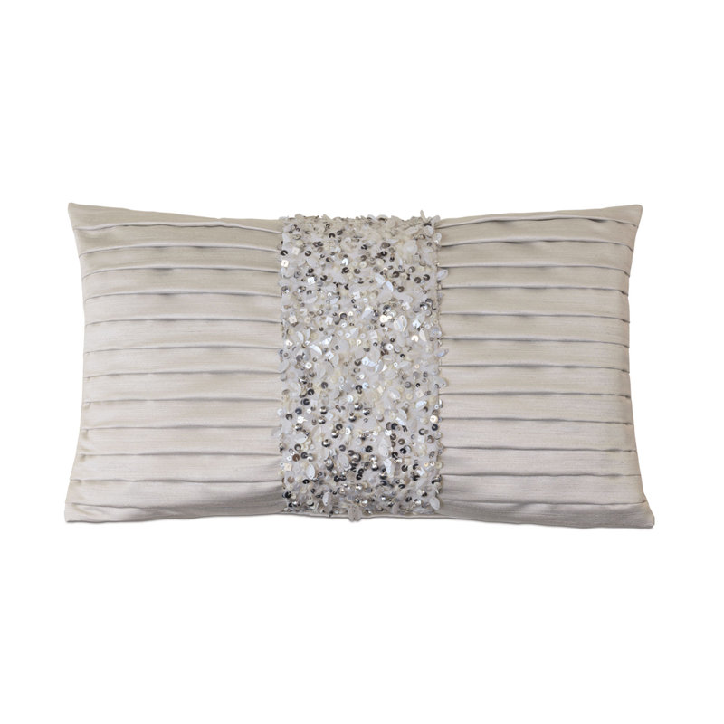 Housse de coussin lombaire en cristal Vionnet, Faux duvet