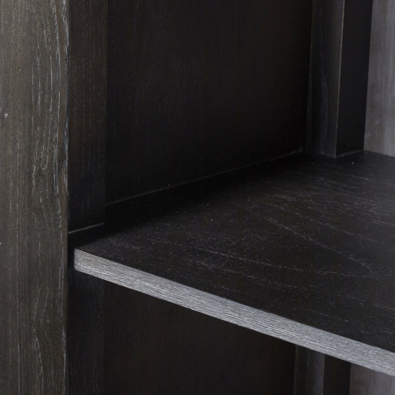 Ezekiel 2 - Door Accent Cabinet, Cerused Forest Black