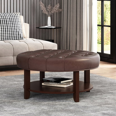 Banc avec rangement ROND OTTOMAN 