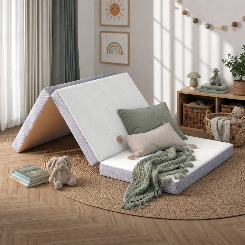Matelas pliant en mousse viscoélastique CoolSoft, 4", Lit simple