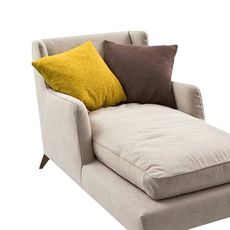 Fauteuil en bouleau confortable, Blanc cassé / blanc