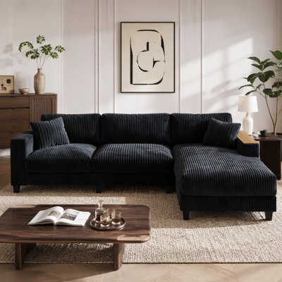 114.5" L-Shaped Sectional Sofa With Storage For Living Room, Living Room Couch, Modern Sofa