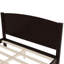 Grand lit plateforme, lit plateforme en bois massif avec lattes de soutien et structure solide, aucun sommier nécessaire, espresso-178710228-178710231