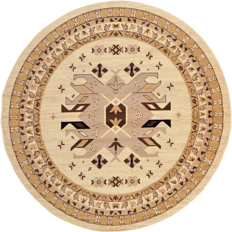 Tapis ivoire Adonnis, Rond 8 pi