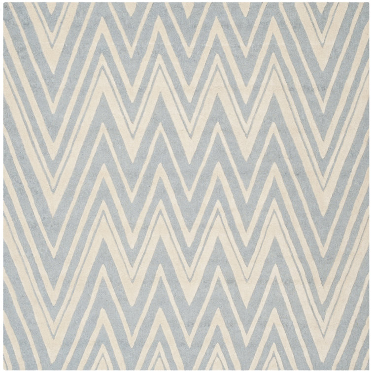 Sanyla Hand Tufted Wool Chevron Rug