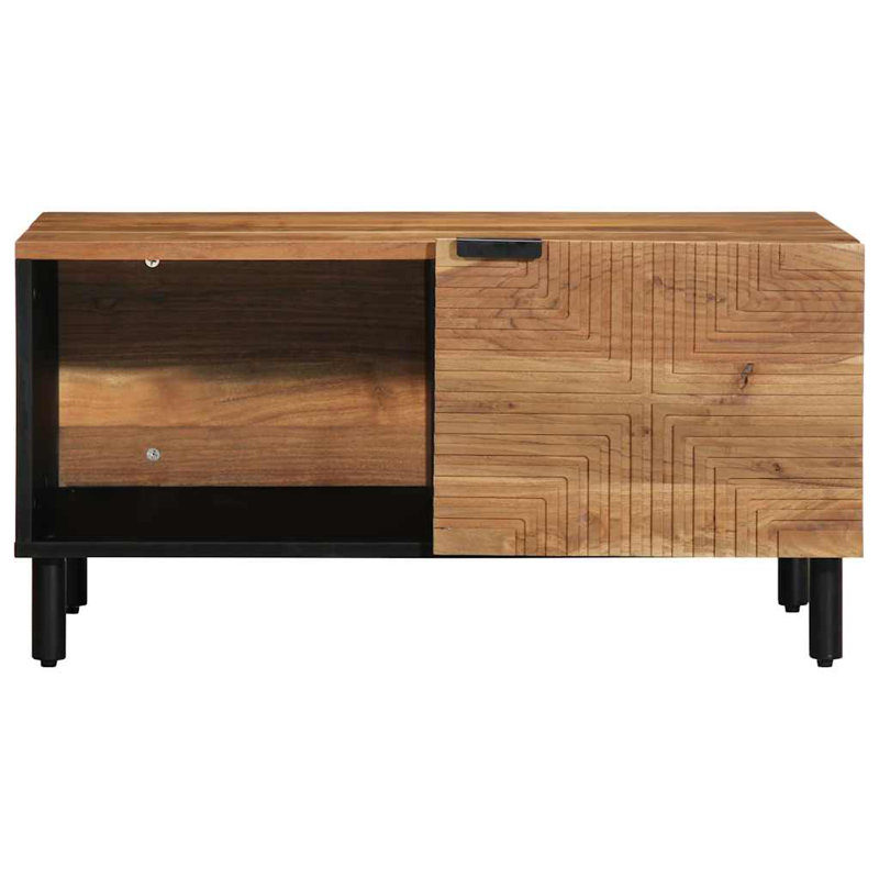 Coffee Table with Storage, Brown Oak 