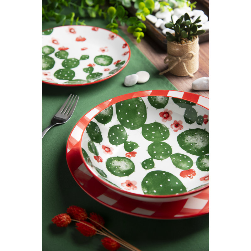 Piece Porcelain China Dinnerware Set - Service for 6