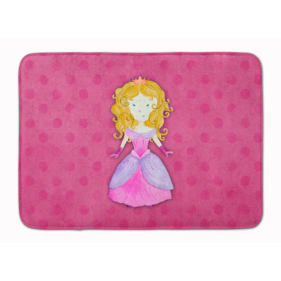 Tapis pour salle de bain en mousse à mémoire princess aquarelle Gardner