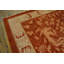 Tapis antique ivoire / rouge rouille