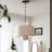 1-Light Minimalist Pendant Lights Drum Kitchen Island-1724897299