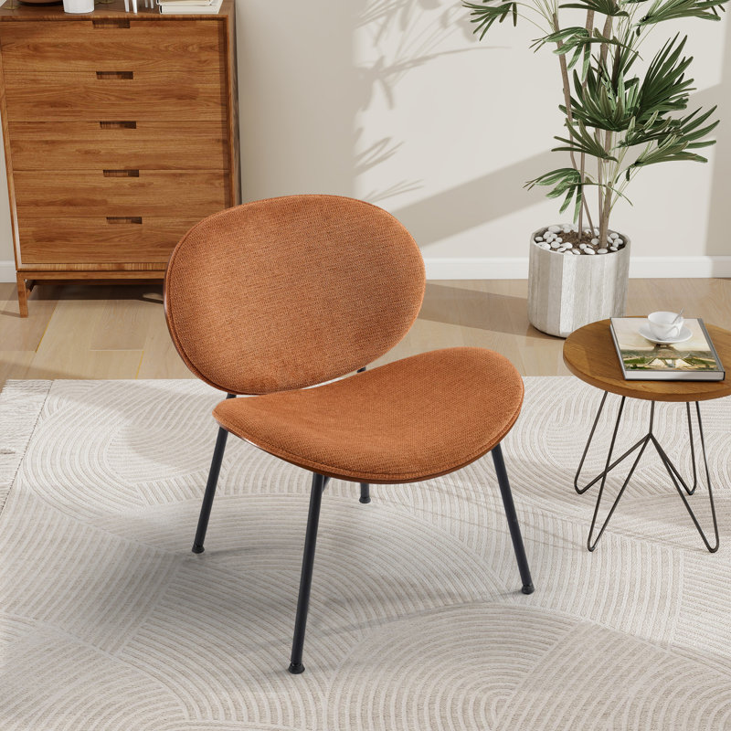 Fauteuil d'appoint Mid-Century, Orange