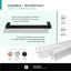 Porte de baignoire pivotante sans cadre Fines Fixtures 34 po x 58 po, noir mat-83967818