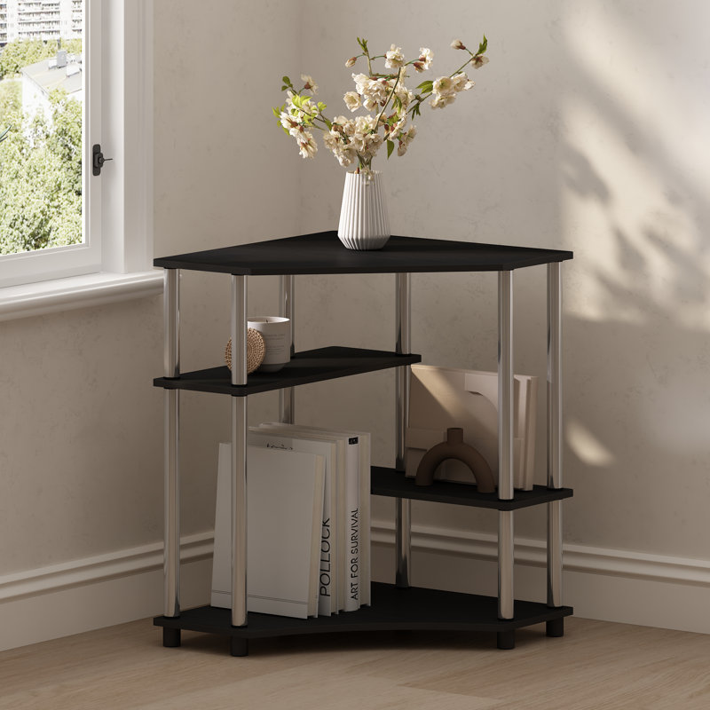 Cathriona 78.99cm W Stainless Steel Shelving Unit, Americano/Stainless Steel