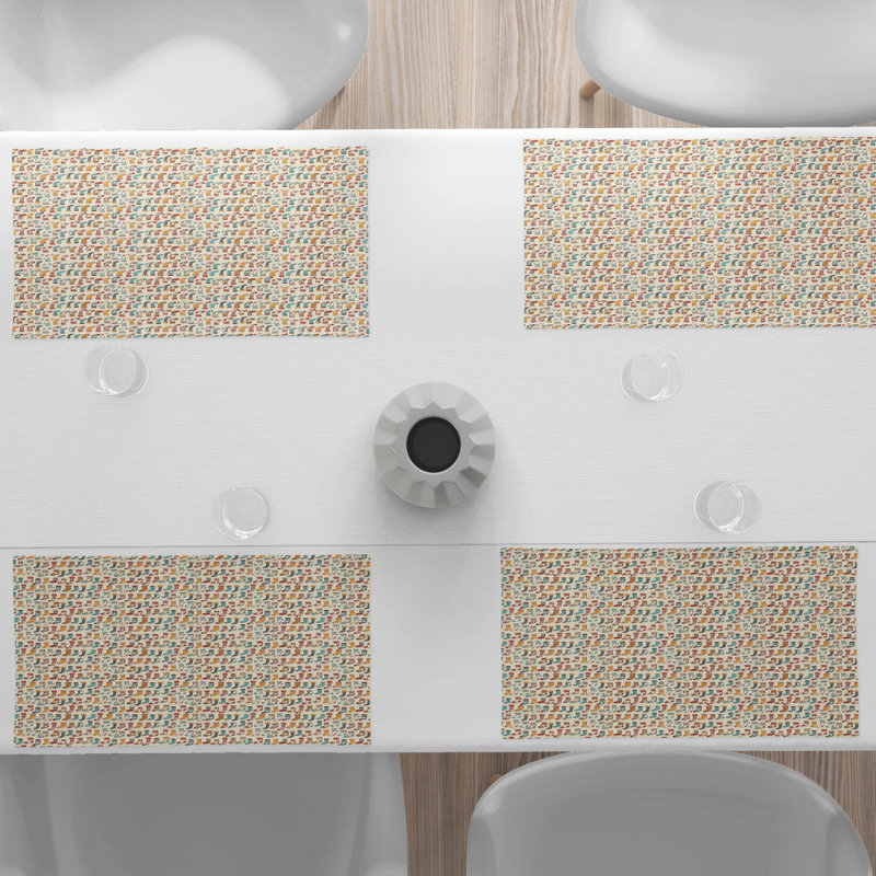 Polyester Abstract Rectangle Placemat