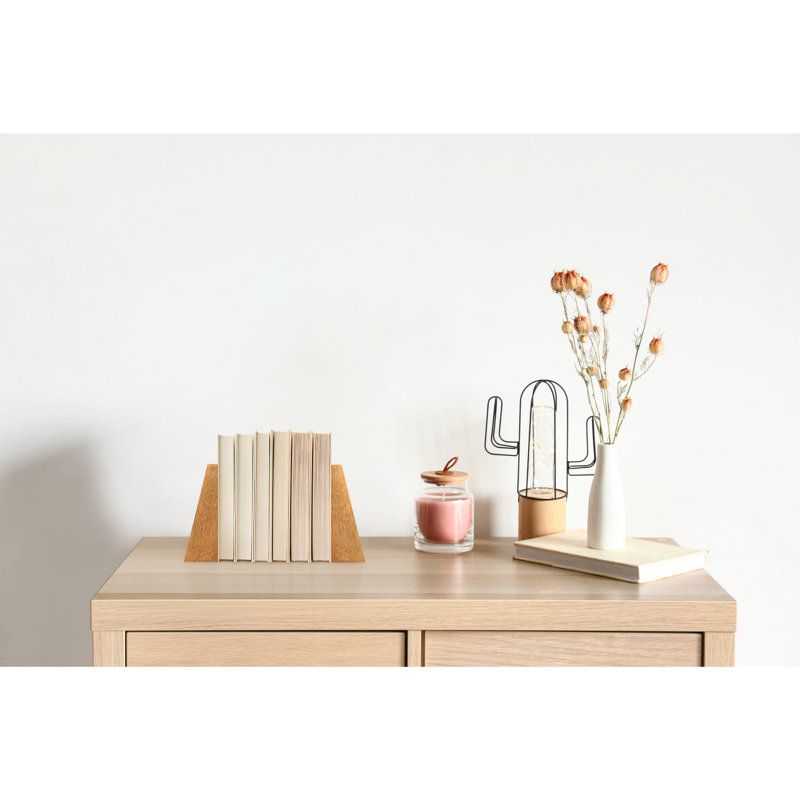 Solid Wood Non-Skid Bookends