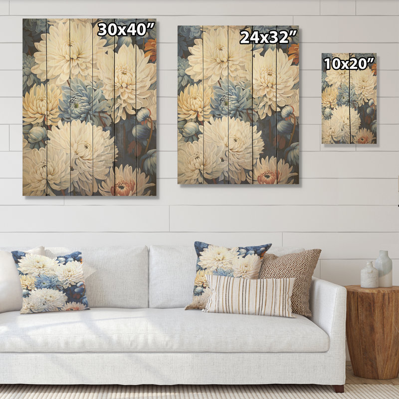 Minimalisme mamans peinture en beige et bleu pâle, H 40 po x l 30 po