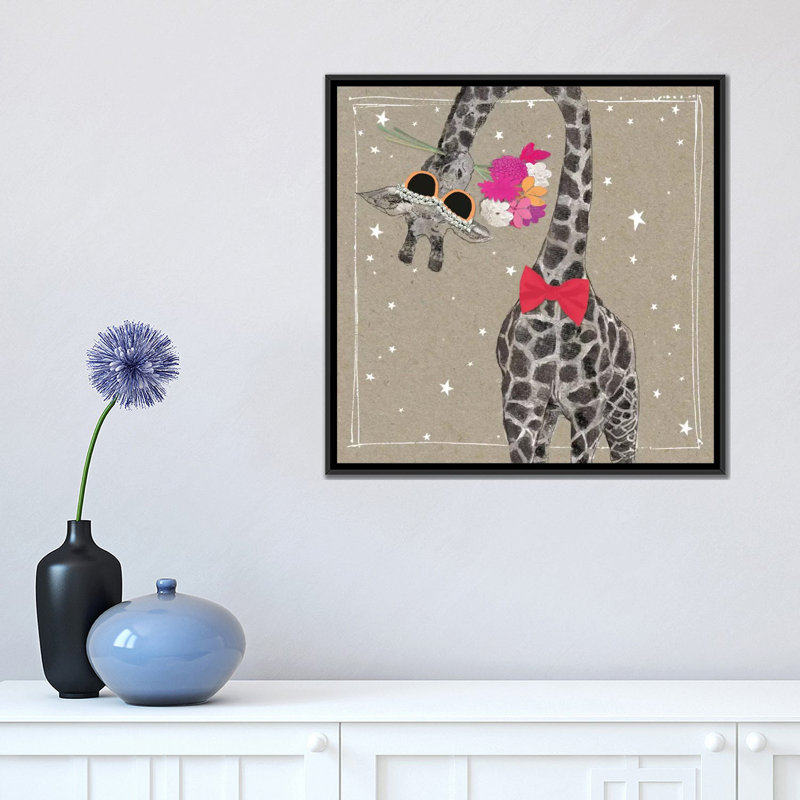 « original shorts zoo viii », reproduction d’impression sur toile, H 18 po x l 18 po x P 1,5 po, Toile avec cadre noir