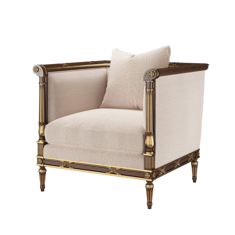 The Regent's Visit  Accent Chair, Promise Ecru (Performance fabric) 1353-92