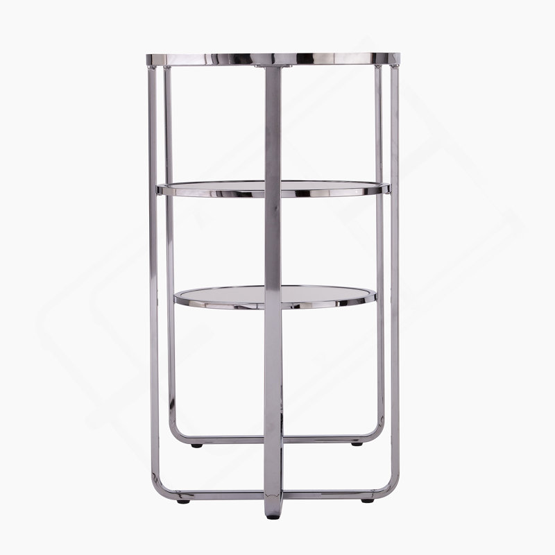 Maxina Mirrored Console Table W/ Storage