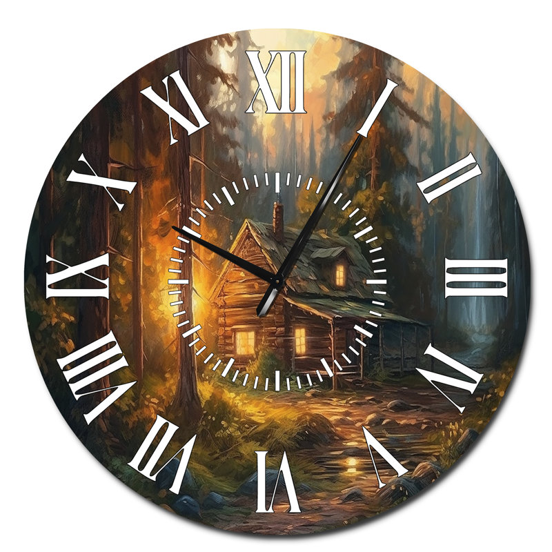 Horloge murale forêt, Surdimensionné