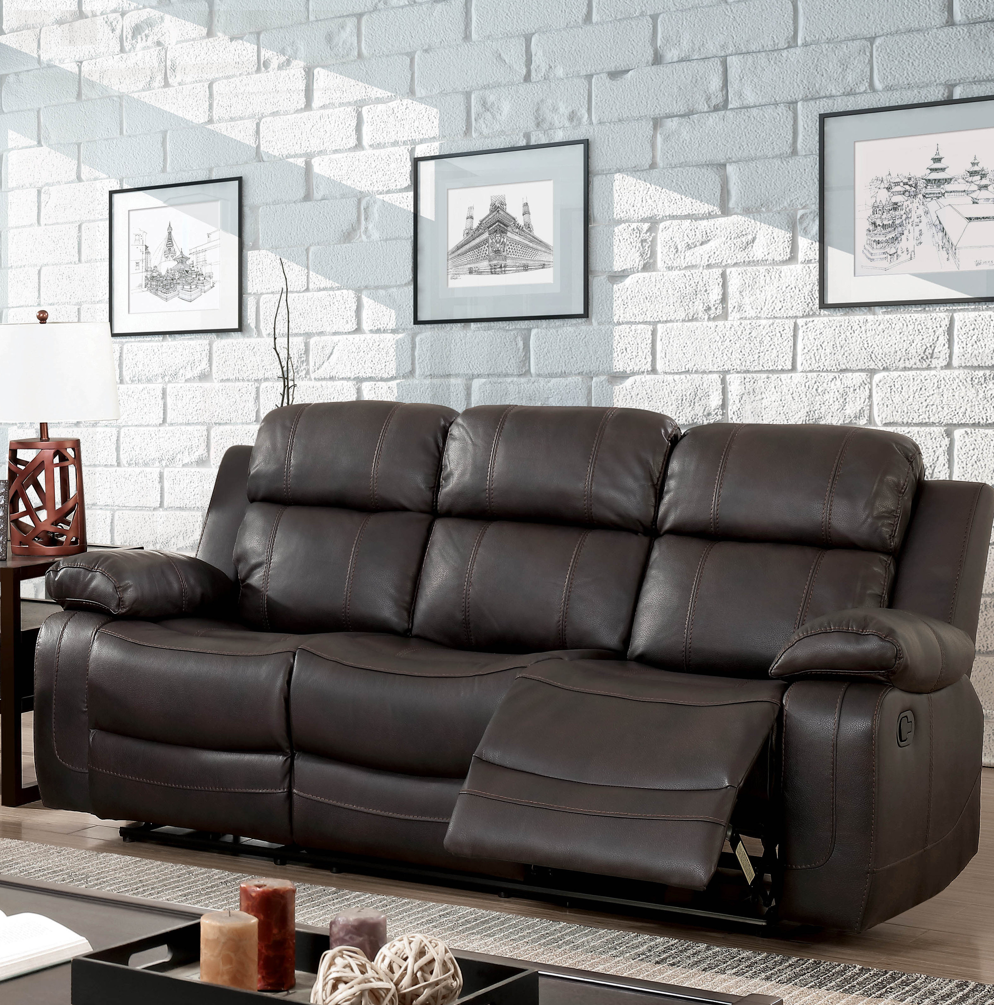 Red Barrel Studio Kogelscha 87" Pillow Top Arm Reclining Sofa - Wayfair ...