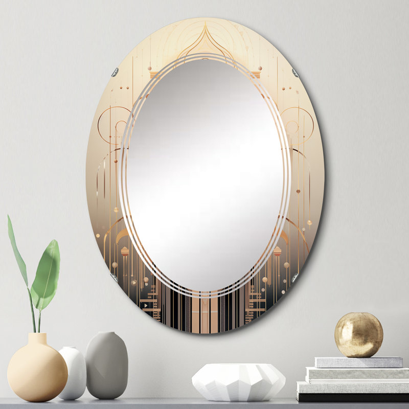 Drumagrove - Miroir mural moderne ovale, 30 po x 20 po